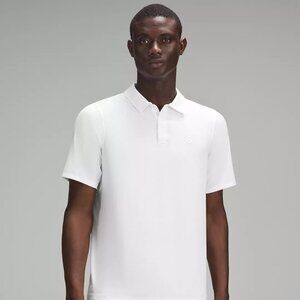 Lululemon Size MLogo Sport Polo Short Sleeve, White